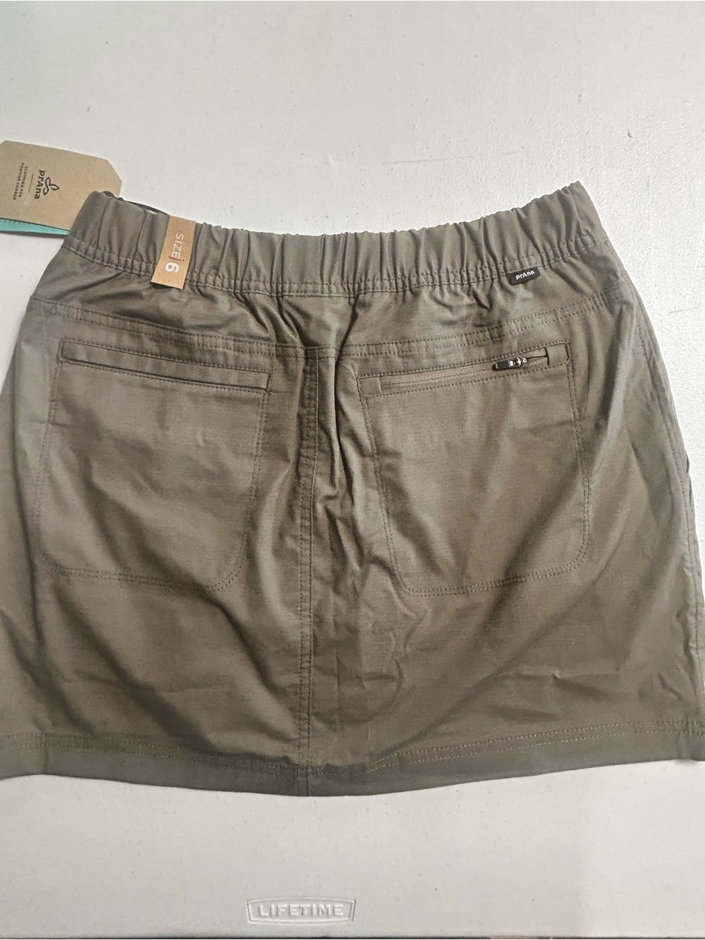 prAna Double Peak New With Tags Skort Women's Size 6 Hiking Skirt Mud Gorpcore - Picture 5 of 11